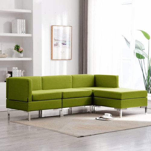 4-piece Sofa, Textile, Green - Sofa - Main image