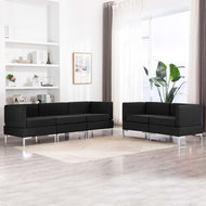 5-piece sofa textile black - Sofa