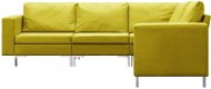5-dielna sedacia súprava textil žltá - Sedacia súprava