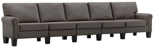 Pohovka 5místná pohovka taupe textil - Pohovka - Main image
