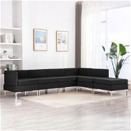 6-piece sofa textile black - Sofa