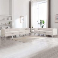 7-piece sofa textile cream - Sofa