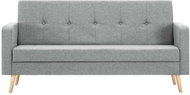 Pohovka Pohovka s textilním čalouněním světle šedá - Pohovka