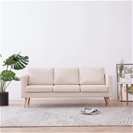 Three-seat textile cream - Couch