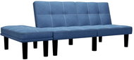 Pohovka 2místná pohovka modrá textil - Pohovka