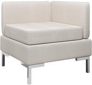 Pohovka Dílčí rohová pohovka s poduškou textil krémová - Pohovka