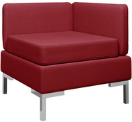 Pohovka Dílčí rohová pohovka s poduškou textil vínová - Pohovka