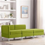 3-piece Sofa Textile Green - Sofa
