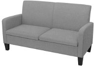 Two-seater, 135x65x76 cm, light gray - Couch