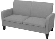 Two-seater, 135x65x76 cm, light gray - Couch