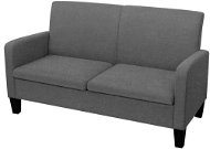 2-seater sofa 135 x 65 x 76 cm dark gray - Couch