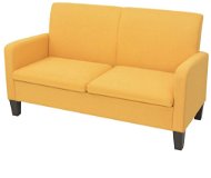 Pohovka Sedačka 2-miestna sedačka 135 × 65 × 76 cm žltá - Pohovka