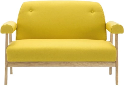 Double textile seat yellow - Couch - Main image