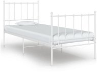 Shumee bílý kov 90×200 cm, 324947 - Rám postele