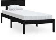 Shumee, čierny, masívna borovica, 90 × 200 cm, 810136 - Rám postele