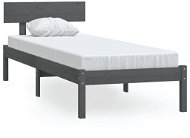 Shumee, sivý, masívna borovica, 100 × 200 cm, 810139 - Rám postele