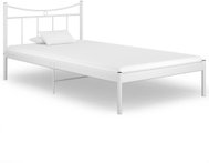 Shumee bílý kov 100×200 cm, 324796 - Postel