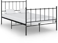 Shumee černý kov 120×200 cm, 324952 - Rám postele