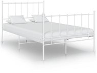 Shumee bílý kov 120×200 cm, 324953 - Rám postele