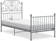 Shumee šedý kov 90×200 cm, 324843 - Rám postele