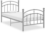 Shumee šedý kov 90×200 cm, 324969 - Rám postele