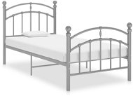 Shumee šedý kov 100×200 cm, 324972 - Rám postele
