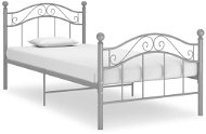 Shumee šedý kov 90×200 cm, 324990 - Rám postele