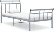 Shumee šedý kov 90×200 cm, 325032 - Rám postele