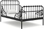 Shumee Prodloužitelný černý kov 80×130/200 cm, 324740 - Rám postele