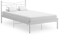 Shumee bílý kov 120×200 cm , 324799 - Postel
