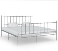 Shumee šedý kov 140×200 cm, 324957 - Rám postele