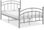 Shumee šedý kov 120×200 cm, 324975 - Rám postele