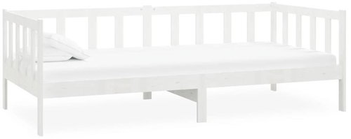 SHUMEE válenda 90 × 200 cm, masivní borovice, bílá, 806941 - Bed - Main image