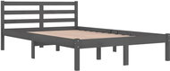 SHUMEE válenda 120 × 200 cm, masivní borové dřevo, šedá, 810427 - Postel