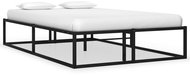 Shumee black metal 120×200 cm, 324787 - Bed
