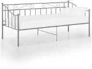 Shumee šedý kovový 90×200 cm, 324775 - Rám postele