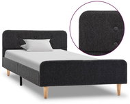 Shumee tmavě šedý jutovina 90×200 cm, 284894 - Postel