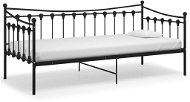 Shumee Rám rozkládací postele černý kovový 90×200 cm, 324755 - Rám postele
