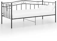 Shumee Rám rozkládací postele černý kovový 90×200 cm, 324779 - Postel