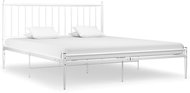 Shumee bílý kov 180×200 cm, 325025 - Postel