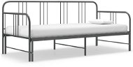 Shumee Rám vysouvací postele/pohovky šedý kovový 90×200 cm, 324754 - Rám postele