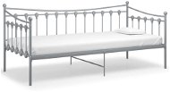 Shumee šedý kovový 90×200 cm, 324757 - Rám postele