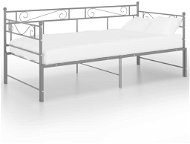 Shumee Rám vysouvací postele/pohovky šedý kovový 90×200 cm, 324772 - Rám postele
