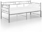 Shumee Rám vysúvacej postele/pohovky sivý kovový 90 × 200 cm, 324772 - Rám postele