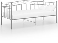 Shumee šedý kovový 90×200 cm, 324781 - Postel