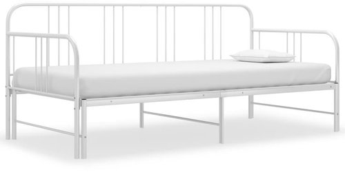 Shumee Rám vysouvací postele/pohovky bílý kovový 90×200 cm, 324753 - Postel - Main image