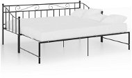 Shumee Rám vysouvací postele/pohovky černý kovový 90×200 cm, 324776 - Rám postele