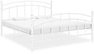 Shumee bílý kov 160×200 cm, 324980 - Rám postele