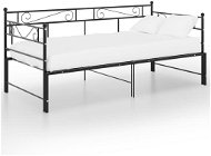 Shumee Rám vysouvací postele/pohovky černý kovový 90×200 cm, 324770 - Rám postele