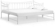 Shumee - Rám vysúvací, postele/pohovky, biely kovový, 90 × 200 cm, 324759 - Rám postele